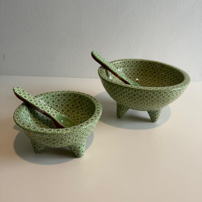 Molcajete Mediano Capuleado Verde Plano