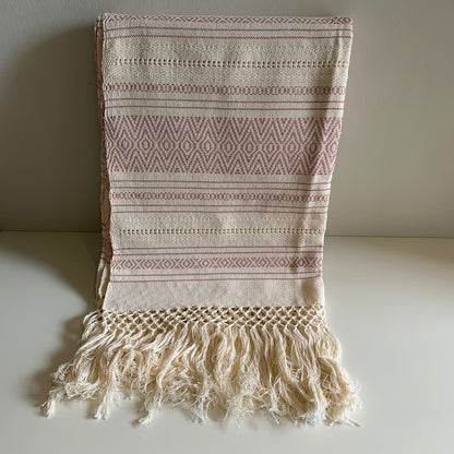 Rebozo Crudo con Rojo
