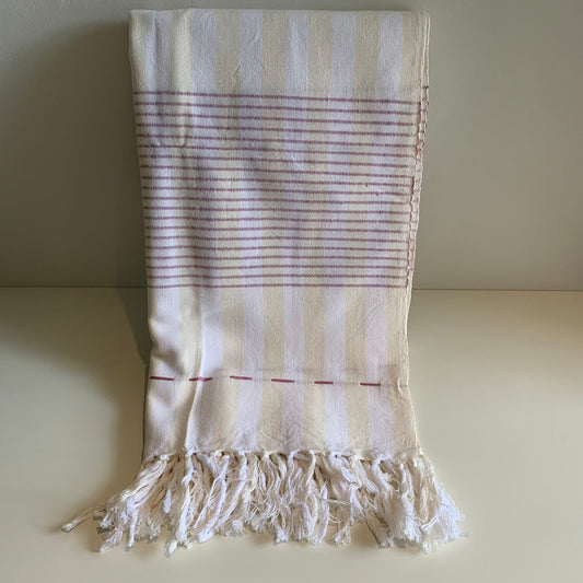 Rebozo Blanco con Palo de Rosa