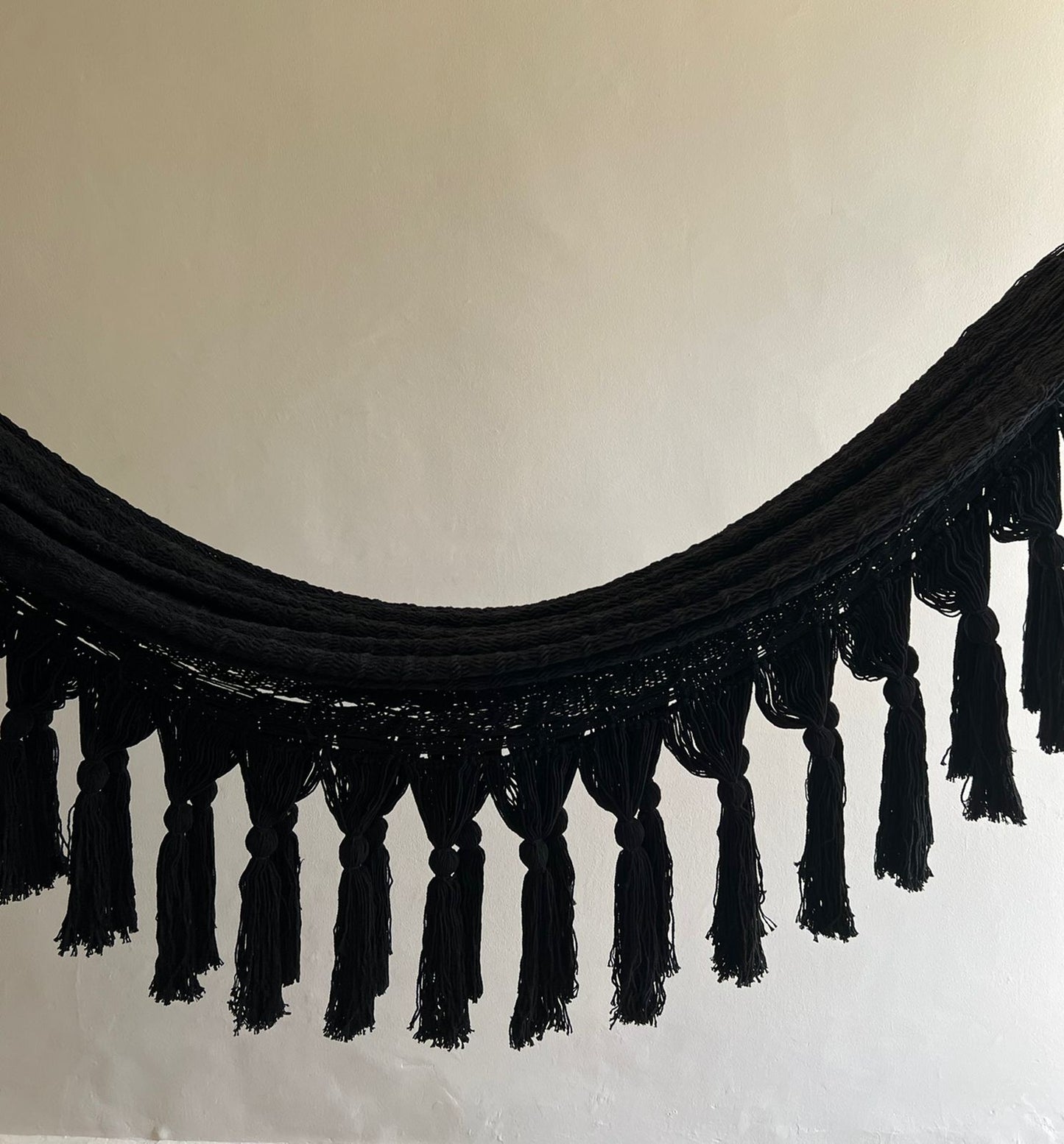 Hamaca de Macramé Negra