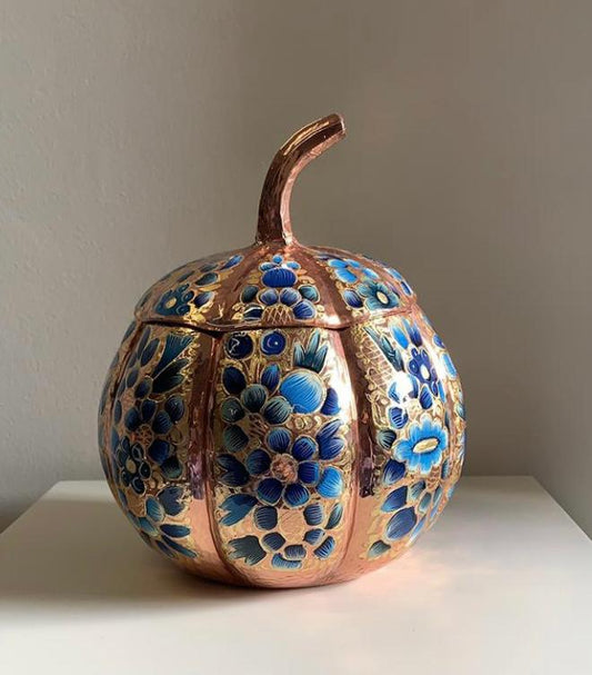 Calabaza De Cobre Con Esmalte