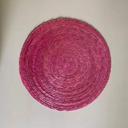 4 Individuales Palma Color Rosa