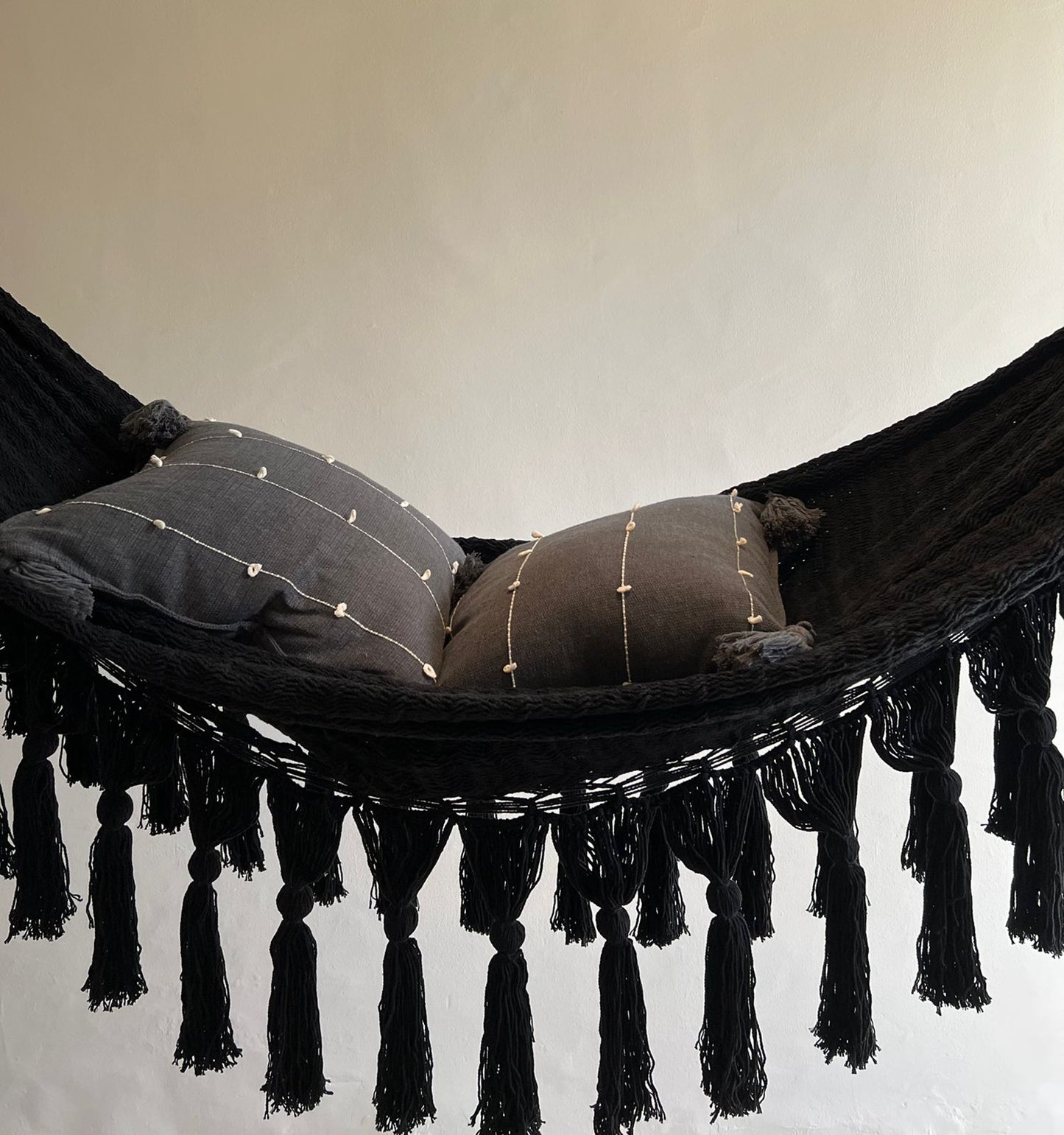 Hamaca de Macramé Negra