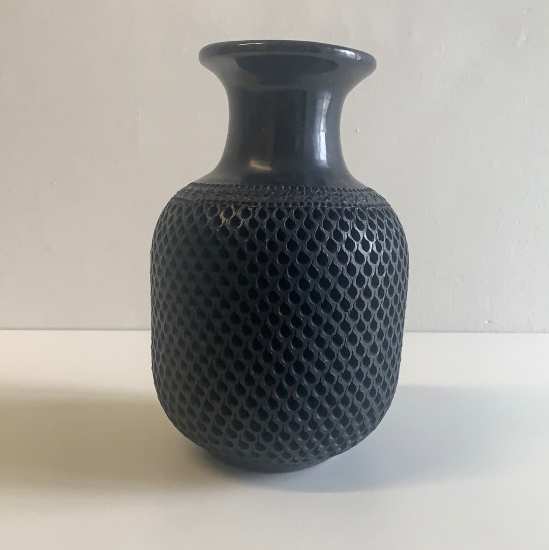 Botella Calada Barro Negro